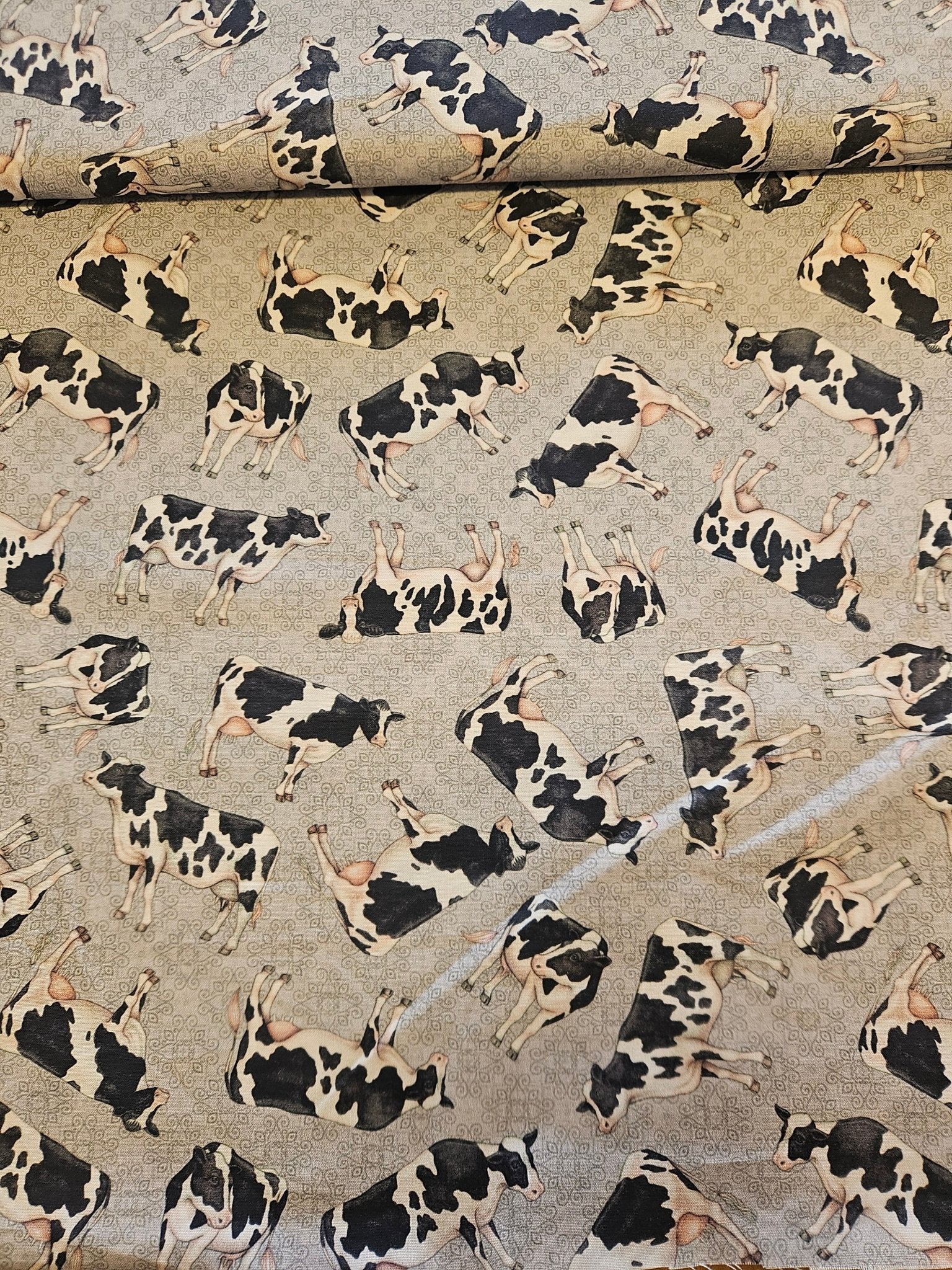 Katoenen stof koeienprint – Dan Morris / QT Fabrics - Stitch & Sew