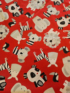Kidz-C – Timeless Treasures Quilt Stof Rood - Stitch & Sew