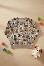 Kindertrui Cute Dogs fleece