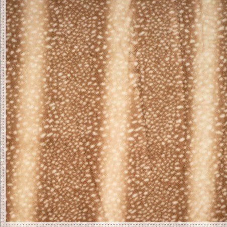 Knit PL Fur Bambi – Polyester Dierenprint Stof, 175 cm Breed, 390 g/m² - Stitch & Sew