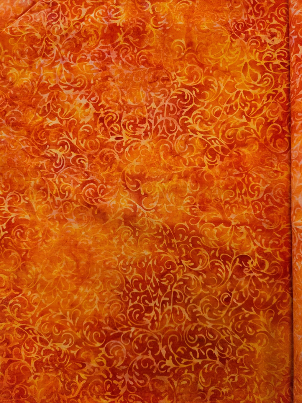 Krullen Batik Quiltstof – Oranje - Stitch & Sew