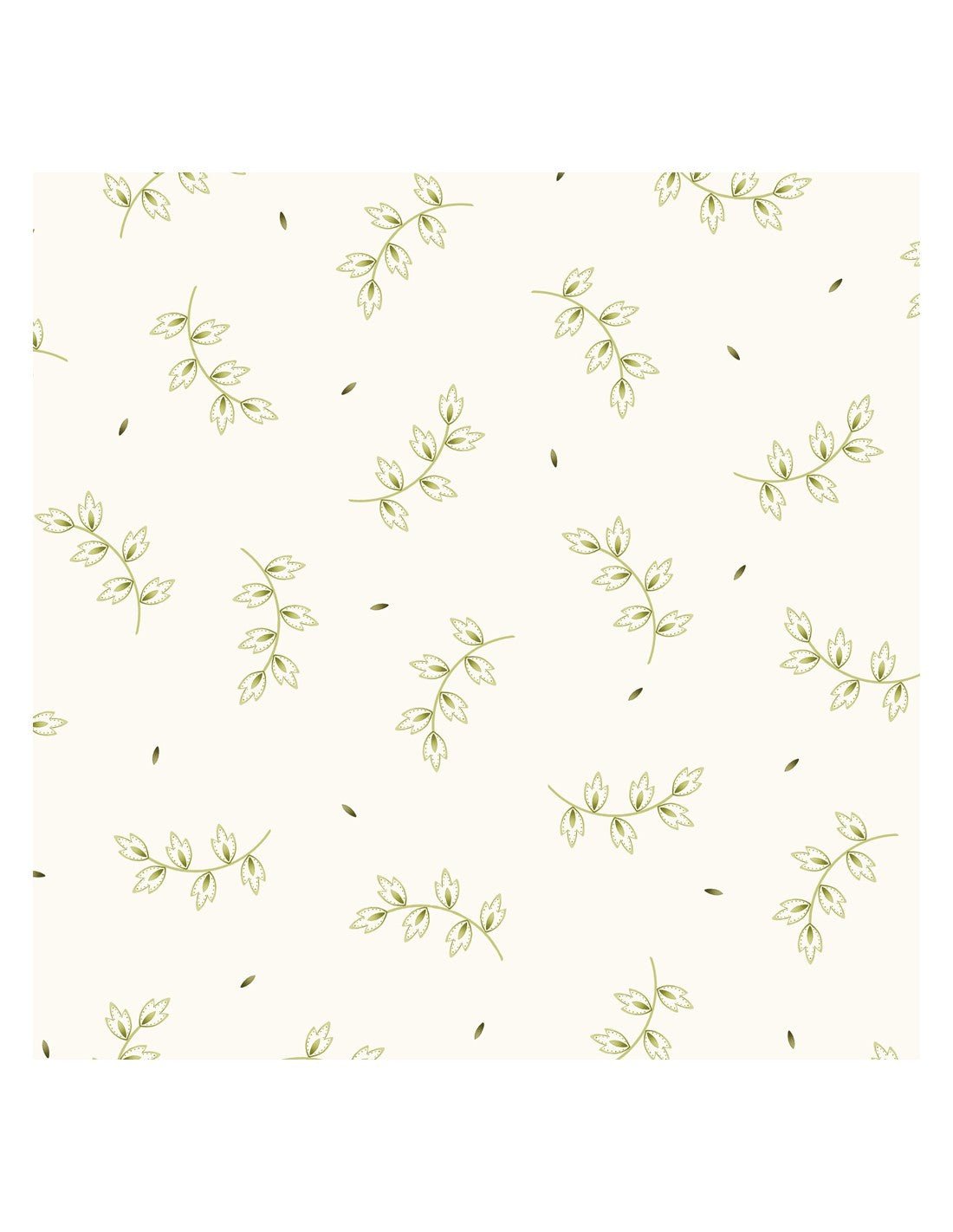 Love Birds – Groen Blaadje | Quiltstof Debbie Monson - Stitch & Sew