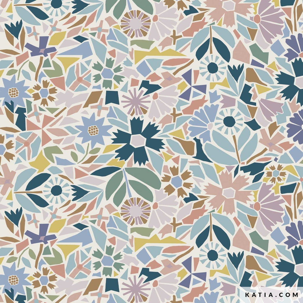 Mosaic Tile – Eco-viscose stof - Stitch & Sew