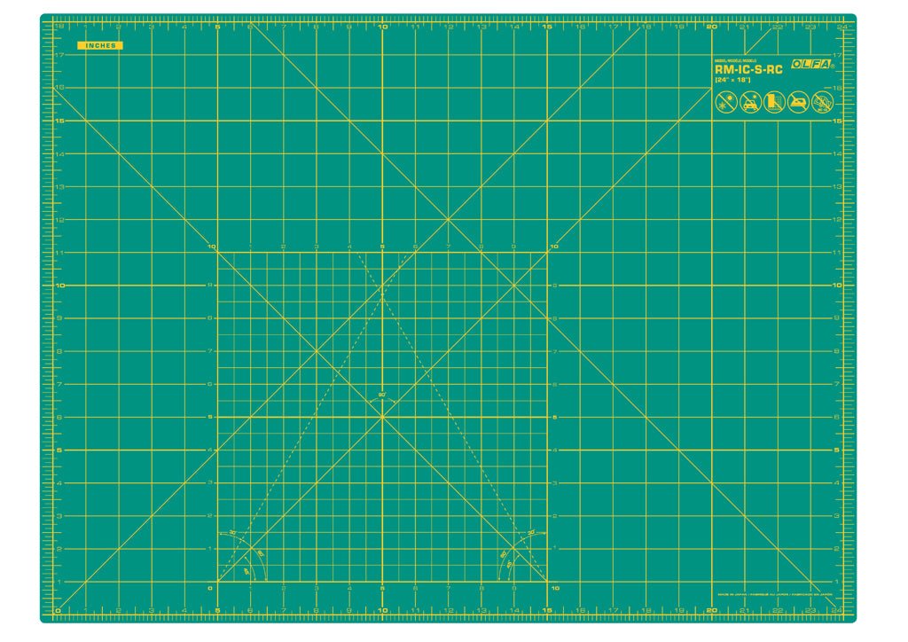 Onderlegger/Snijmat cm & inches 60x45cm - Stitch & Sew