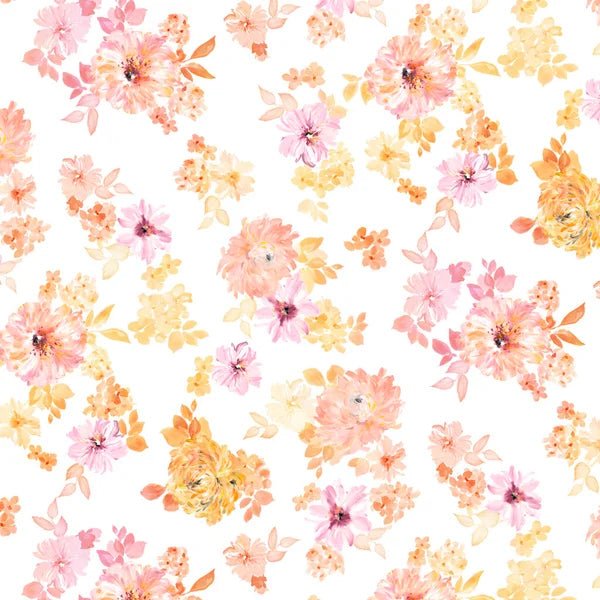 Painted Pastels – Bloemen wit - Stitch & Sew