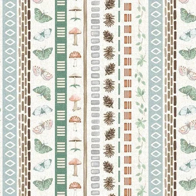 Teal ||Jaded Forest Anna Bailey  quilt stof