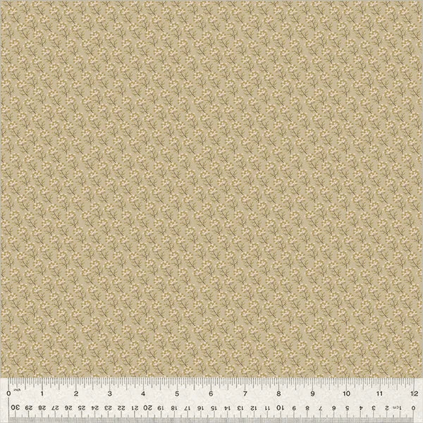 Petite Jeanne quiltstof met romantisch patroon in zachte tinten