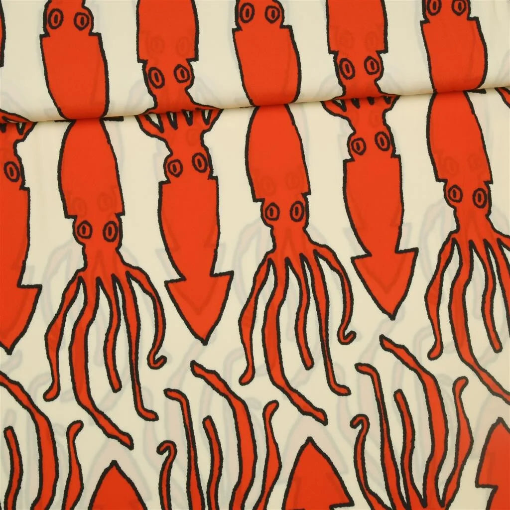 Are you Squidding me? Editex viscose stof