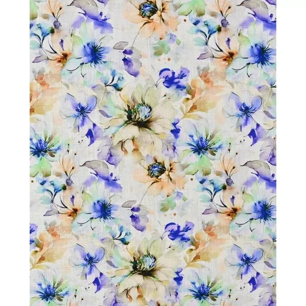 Linen Digital Flower 5484-2205 summer