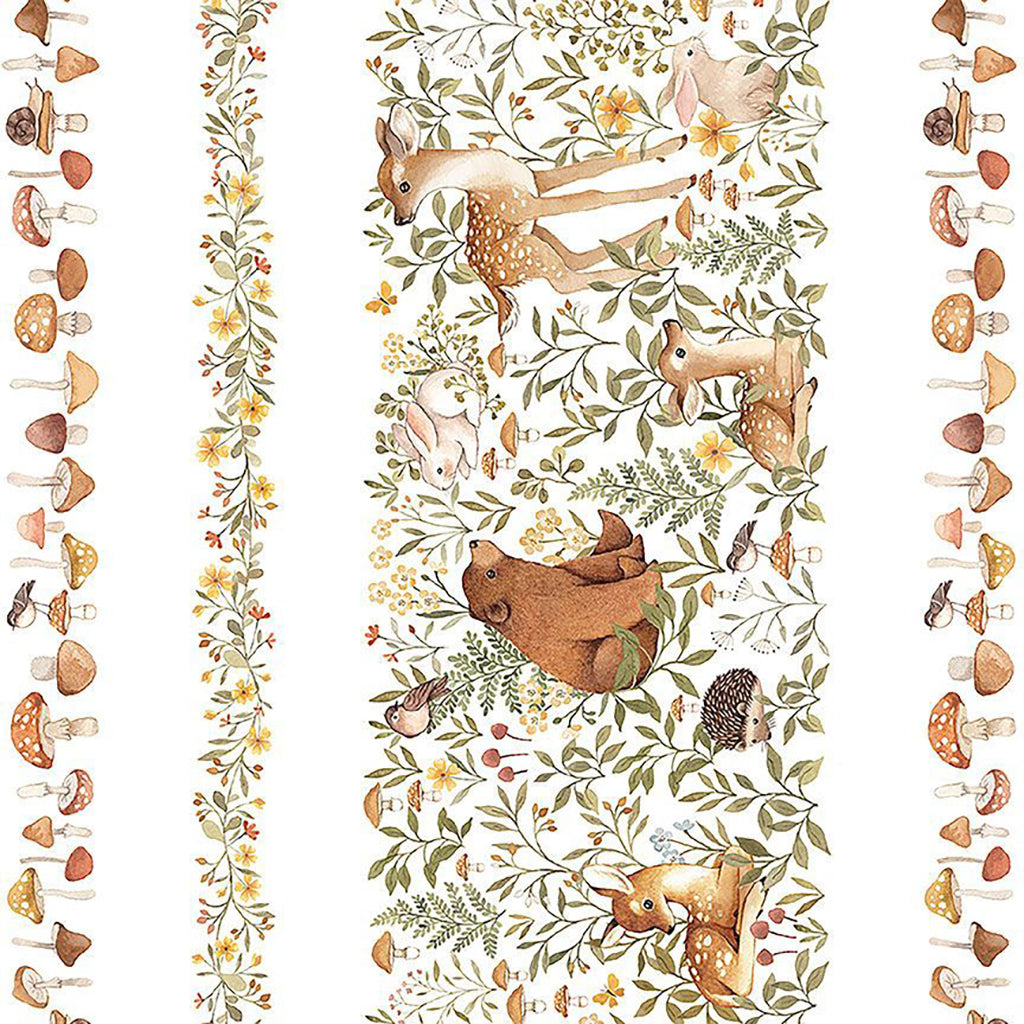 VERWACHTWoodland Friends  – 100% katoen met bosdierenprint | Stitch & Sew