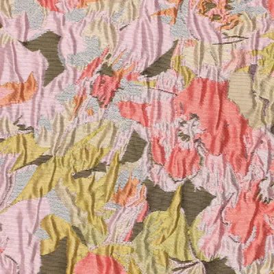 Pop Art Flower Jacquard – Pink | 140 cm breed - Stitch & Sew