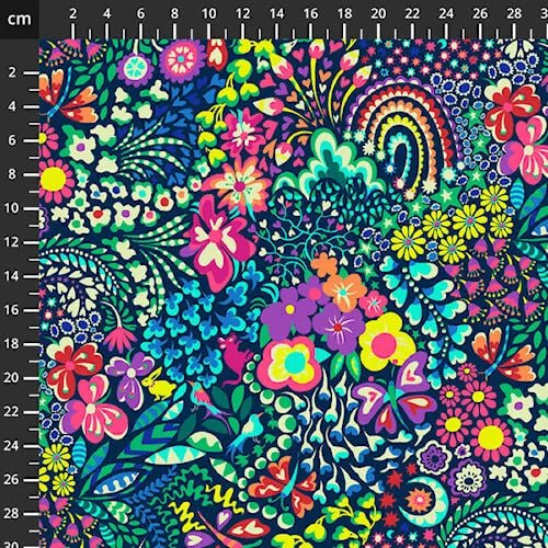 Quilt Back 270 cm breed – Multi - Stitch & Sew
