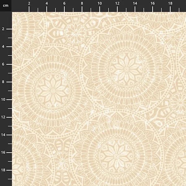 Quilt Back 270 cm breed – Vespa Beige - Stitch & Sew