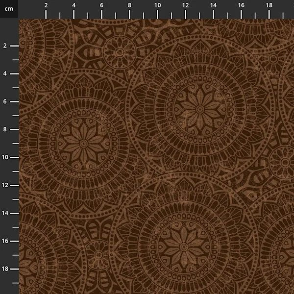 Quilt Back 270 cm breed – Vespa Bruin - Stitch & Sew