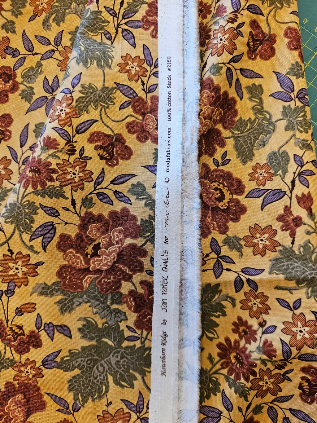 Quiltstof Bloemenprint Geel – Hawthorn Ridge (Moda) 2160 - Stitch & Sew
