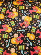 Quiltstof Naaiattributen Zwart – per 10 cm - Stitch & Sew