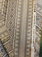Quiltstof Strepen & Bladeren – per 10 cm - Stitch & Sew