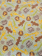Quiltstof – Leeuwen lichtblauw (Susybee / Hamil Textiles)
