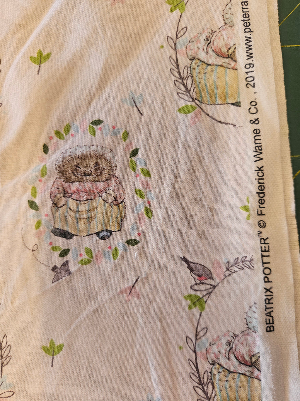 Beatrix Potter Quiltstof – per 10 cm