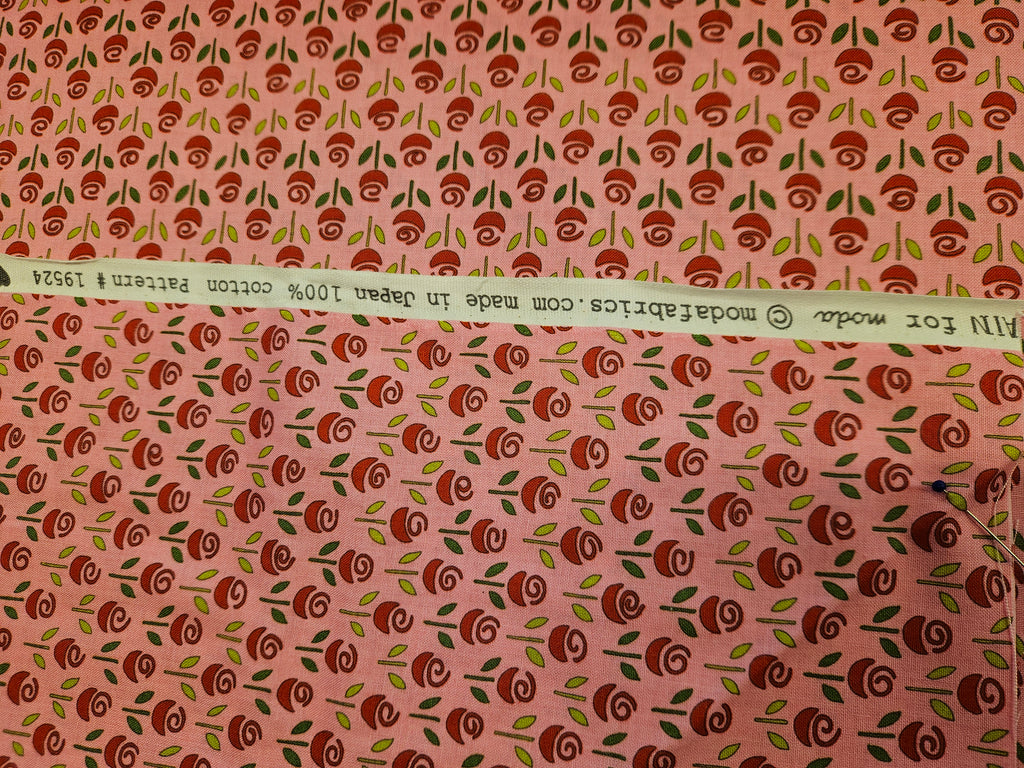 Quiltstof Bloemenprint Roze – Always & Forever (Moda) #19524