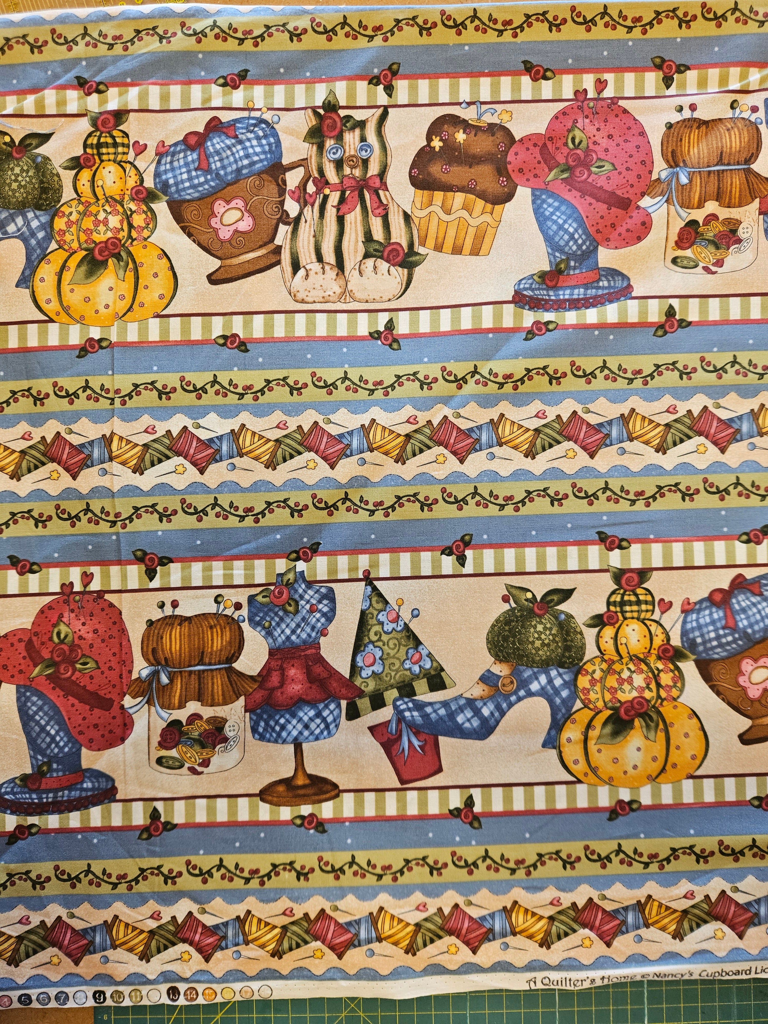 Quiltstof A Quilter's Home – per 10 cm