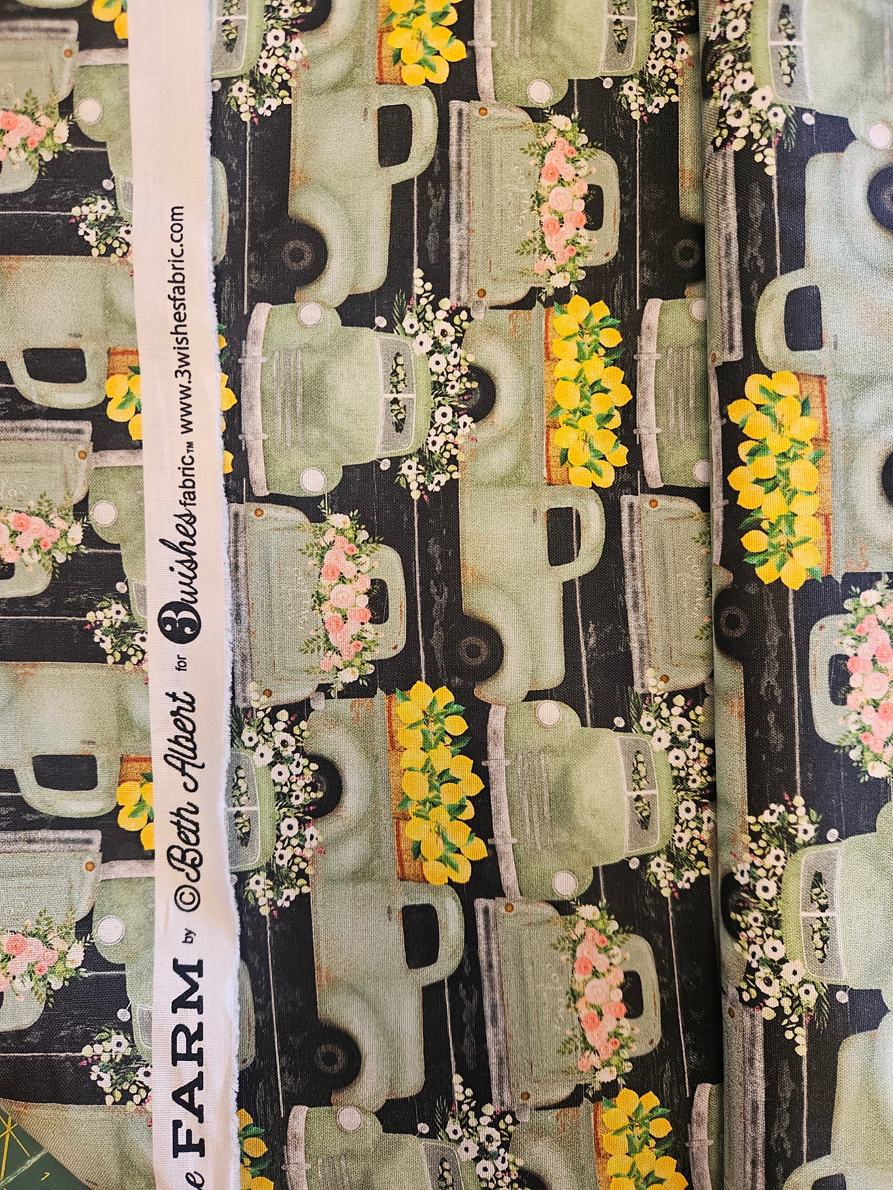 Quilt stof - Vintage Trucks (Beth Albert)