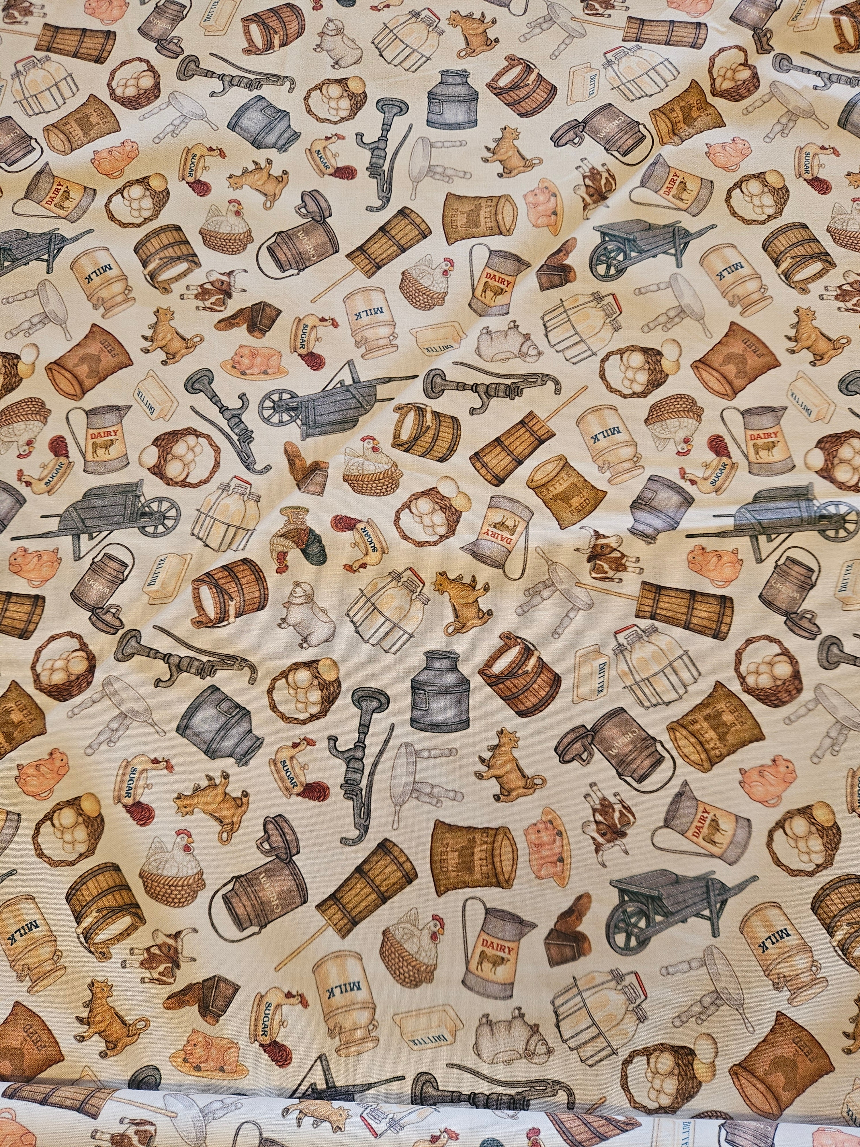 Quiltstof Boerenland Nostalgie – Dan Morris voor QT Fabrics