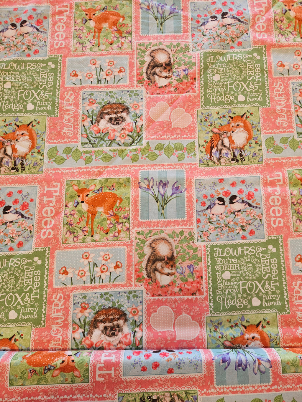 Forest Friends Quiltstof – per 10 cm