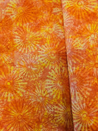 Zonnebloem Batik Quiltstof – Oranje en Geel