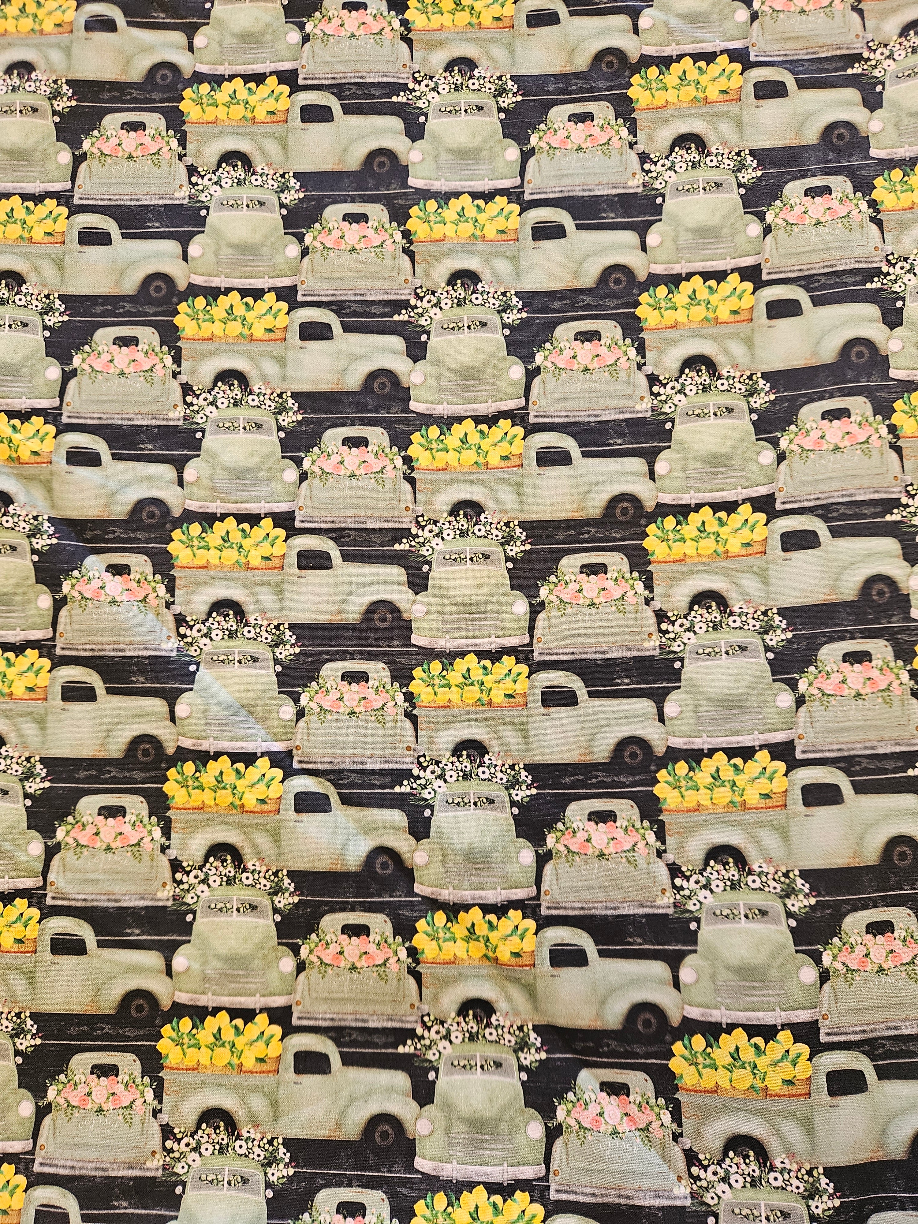 Quilt stof - Vintage Trucks (Beth Albert)