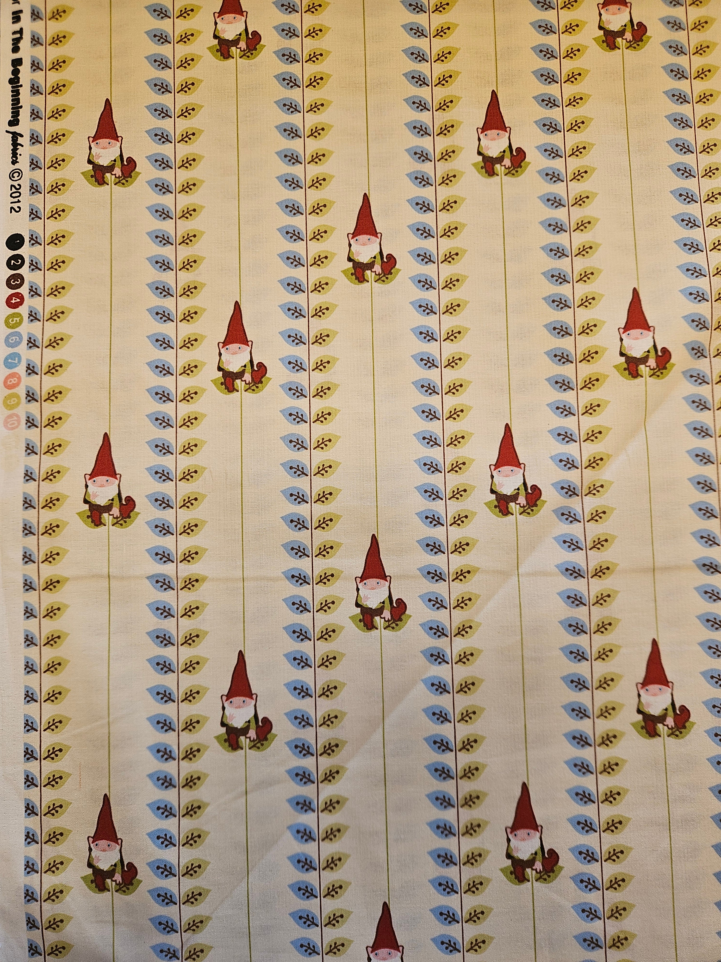 Gnomes & Gardens Quilt Stof