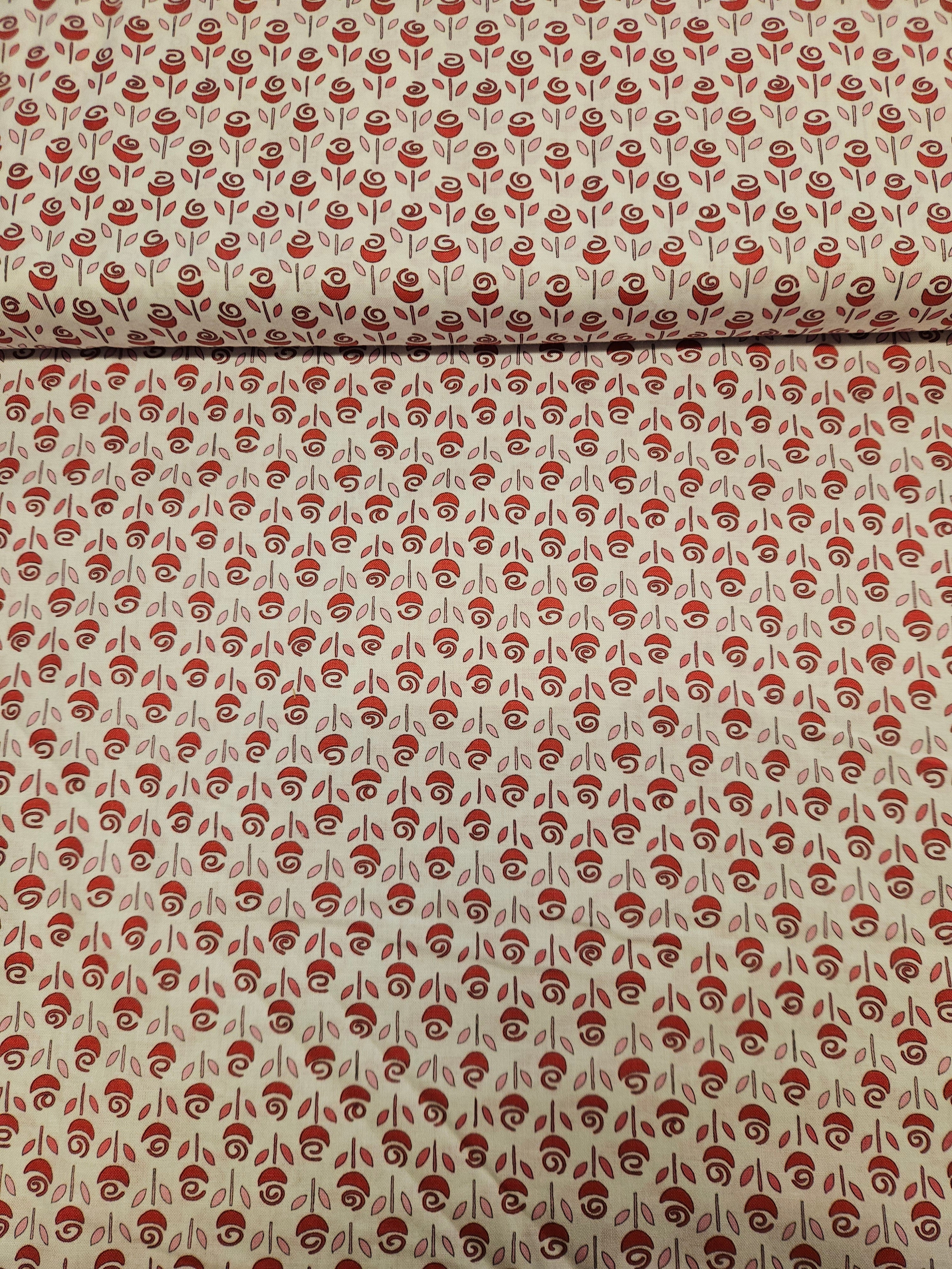 Quiltstof Bloemenprint Roze-wit – Always & Forever (Moda)