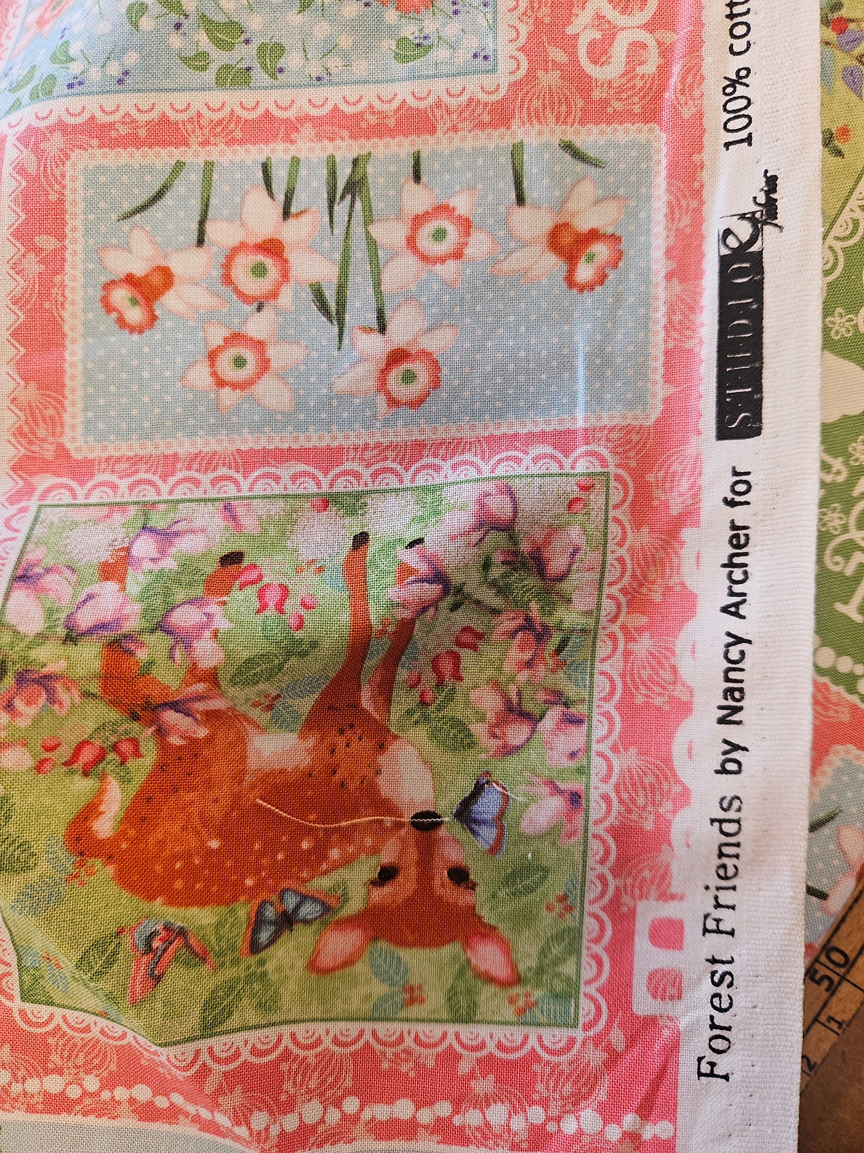 Forest Friends Quiltstof – per 10 cm
