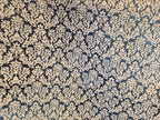 Damask Quilt Stof Blauw/Crème – Northcott