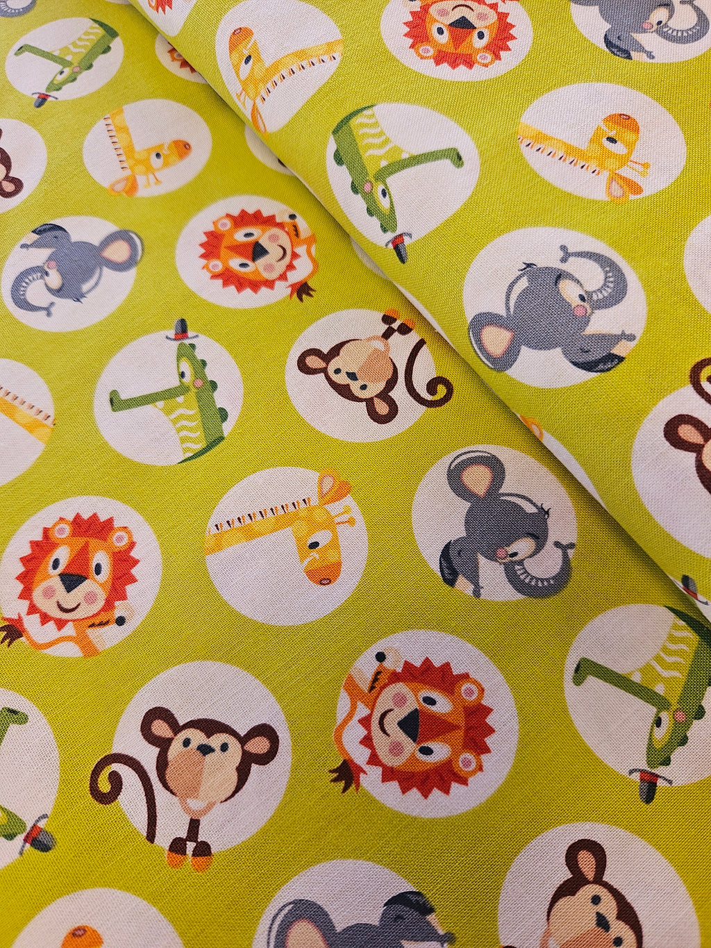 Quiltstof Safari Drive Groen