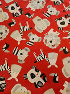 Kidz-C – Timeless Treasures Quilt Stof Rood
