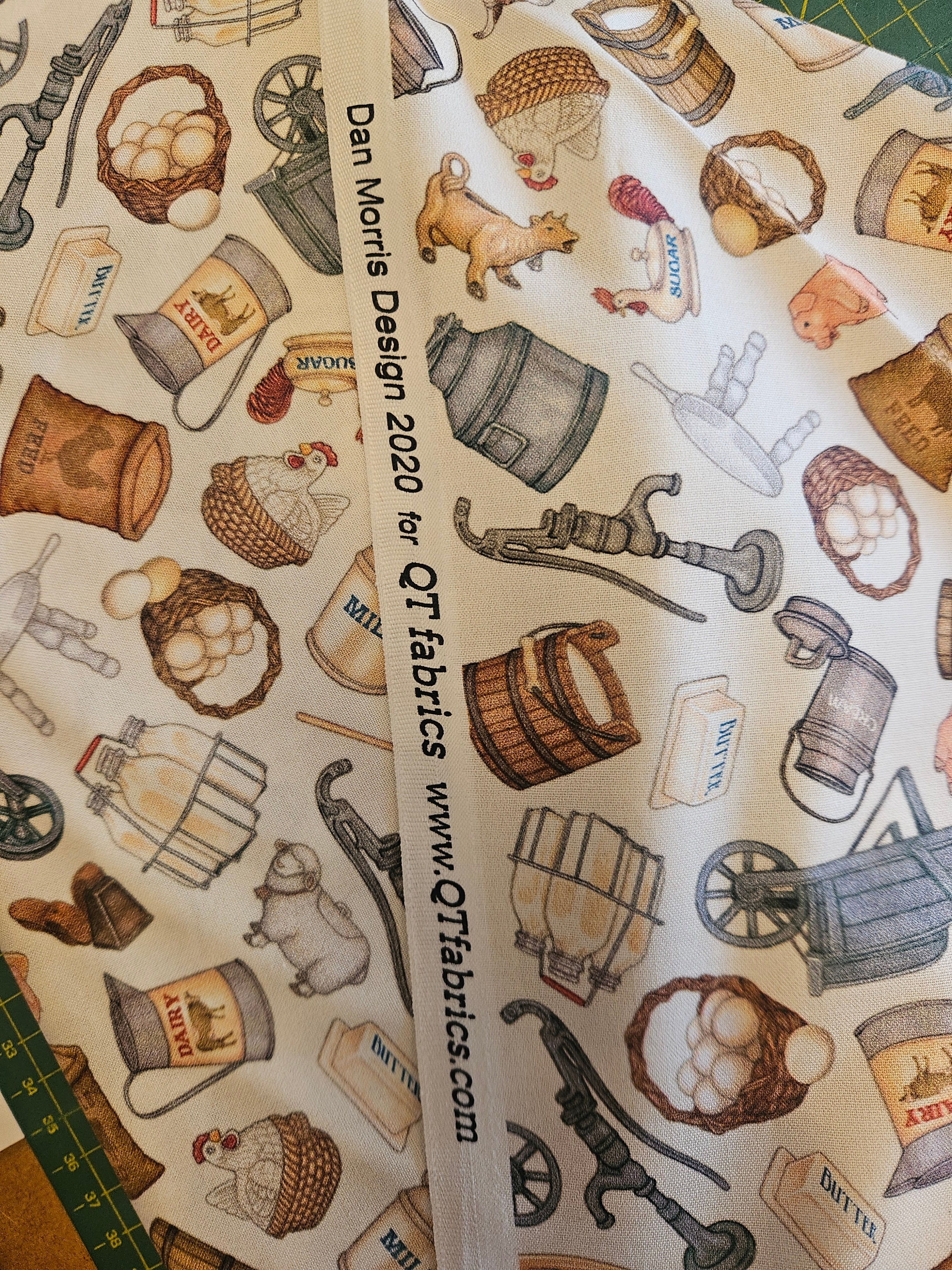 Quiltstof Boerenland Nostalgie – Dan Morris voor QT Fabrics