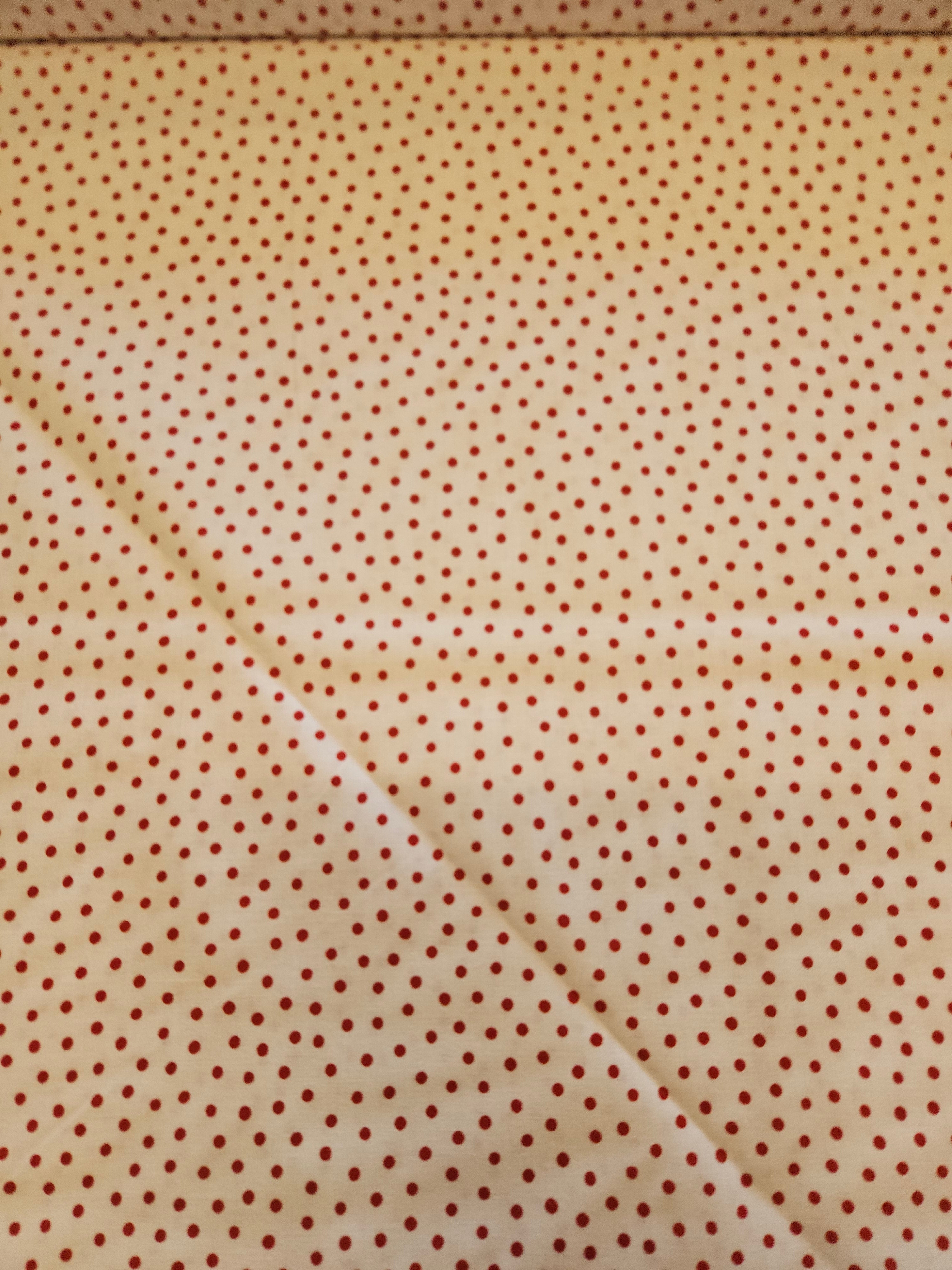 Always & Forever Stippen Quiltstof Wit/Rood – Deb Strain voor Moda Fabrics