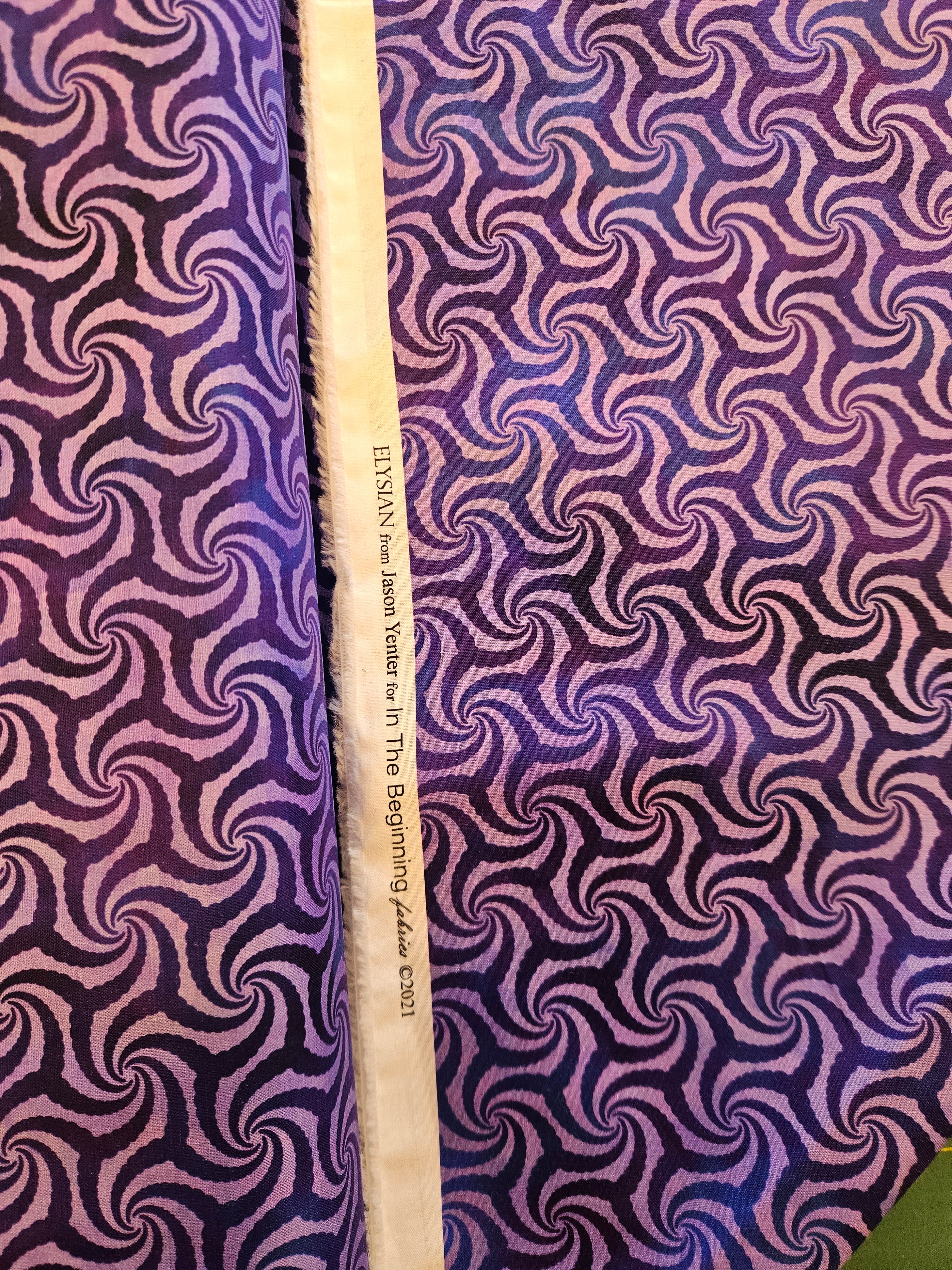 ELYSIAN - Jason Yenter - In The Beginning Fabrics | Quiltstof paars swirl paars