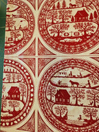 Simple Pleasures Panel Quiltstof Rood/Crème – Marie-Helene Grabman voor Northcott (5012)