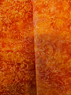 Krullen Batik Quiltstof – Oranje