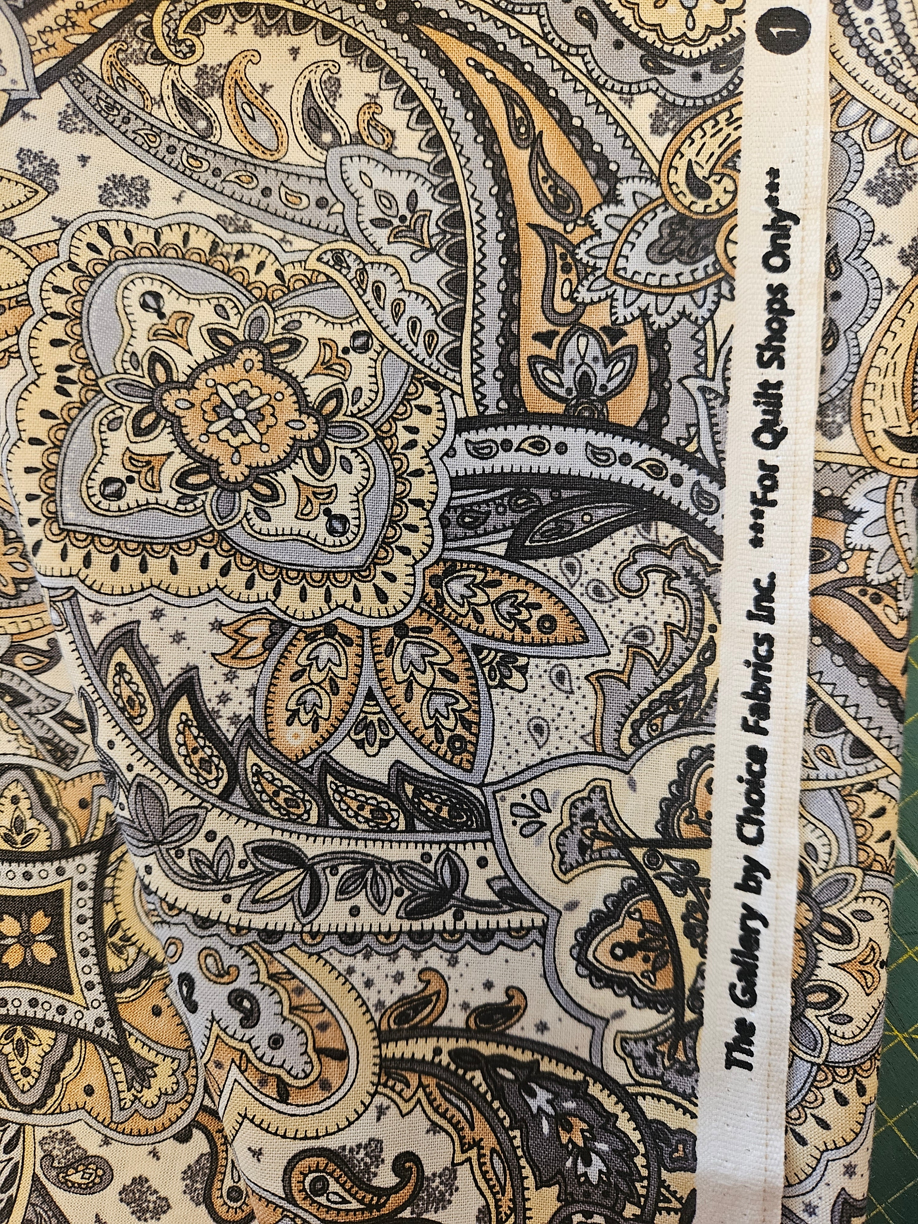 Quiltstof Paisley – per 10 cm