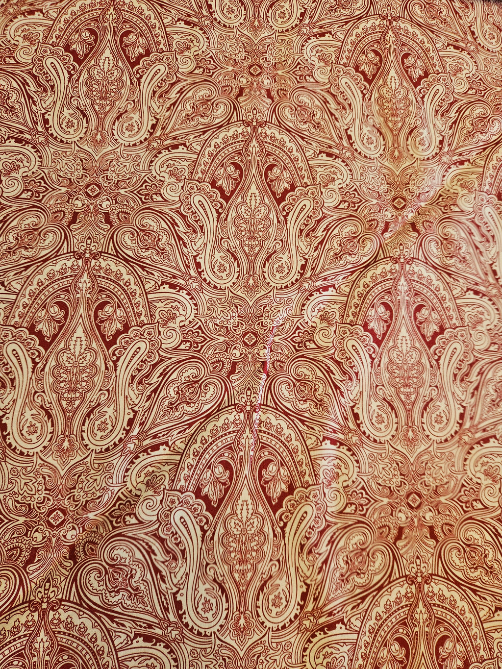 Monochrome Paisley Quiltstof Rood – Jinny Beyer voor RJR Fabrics (2012)