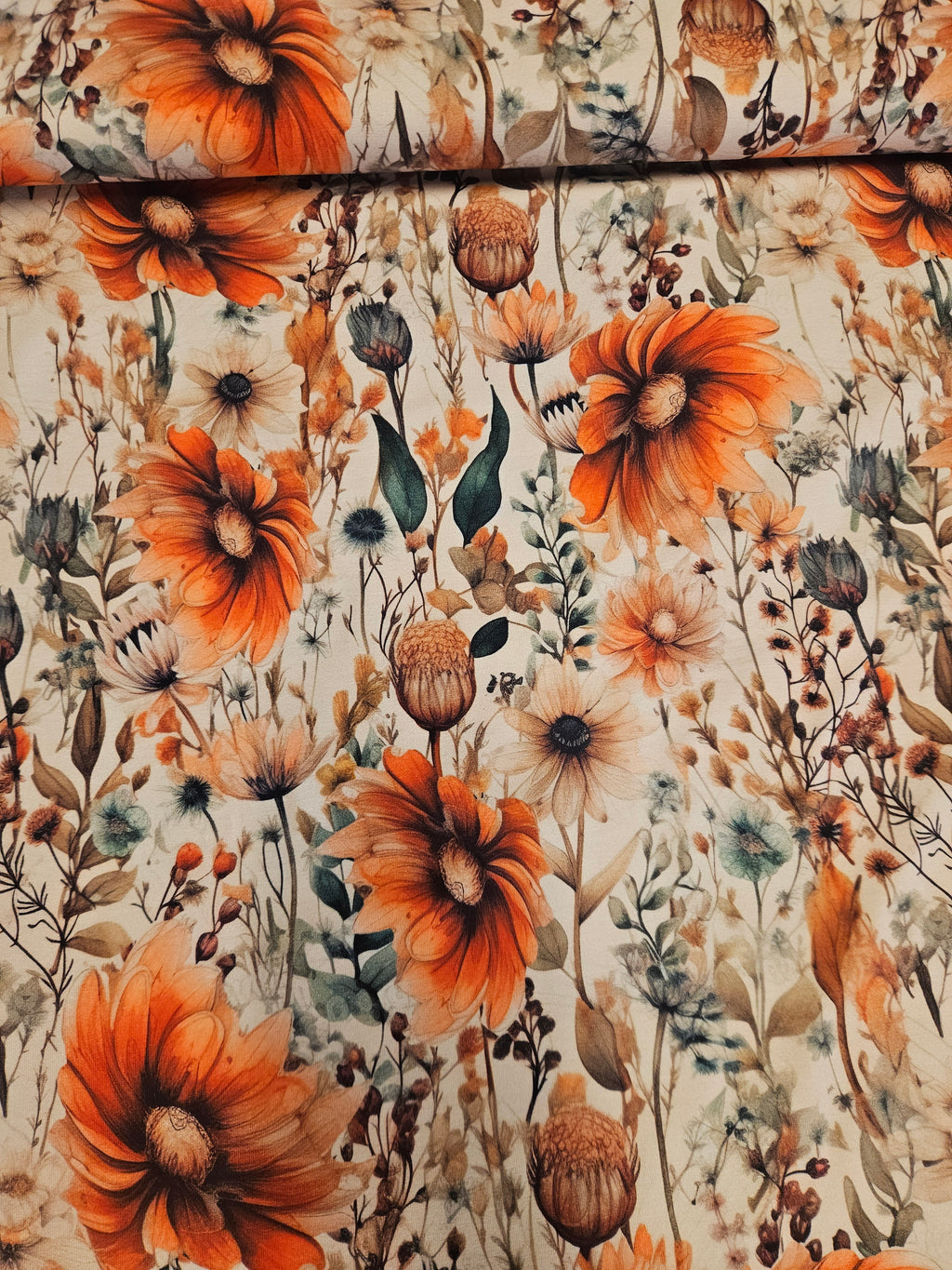 Avalana Jersey – Botanisch Bloemenprint
