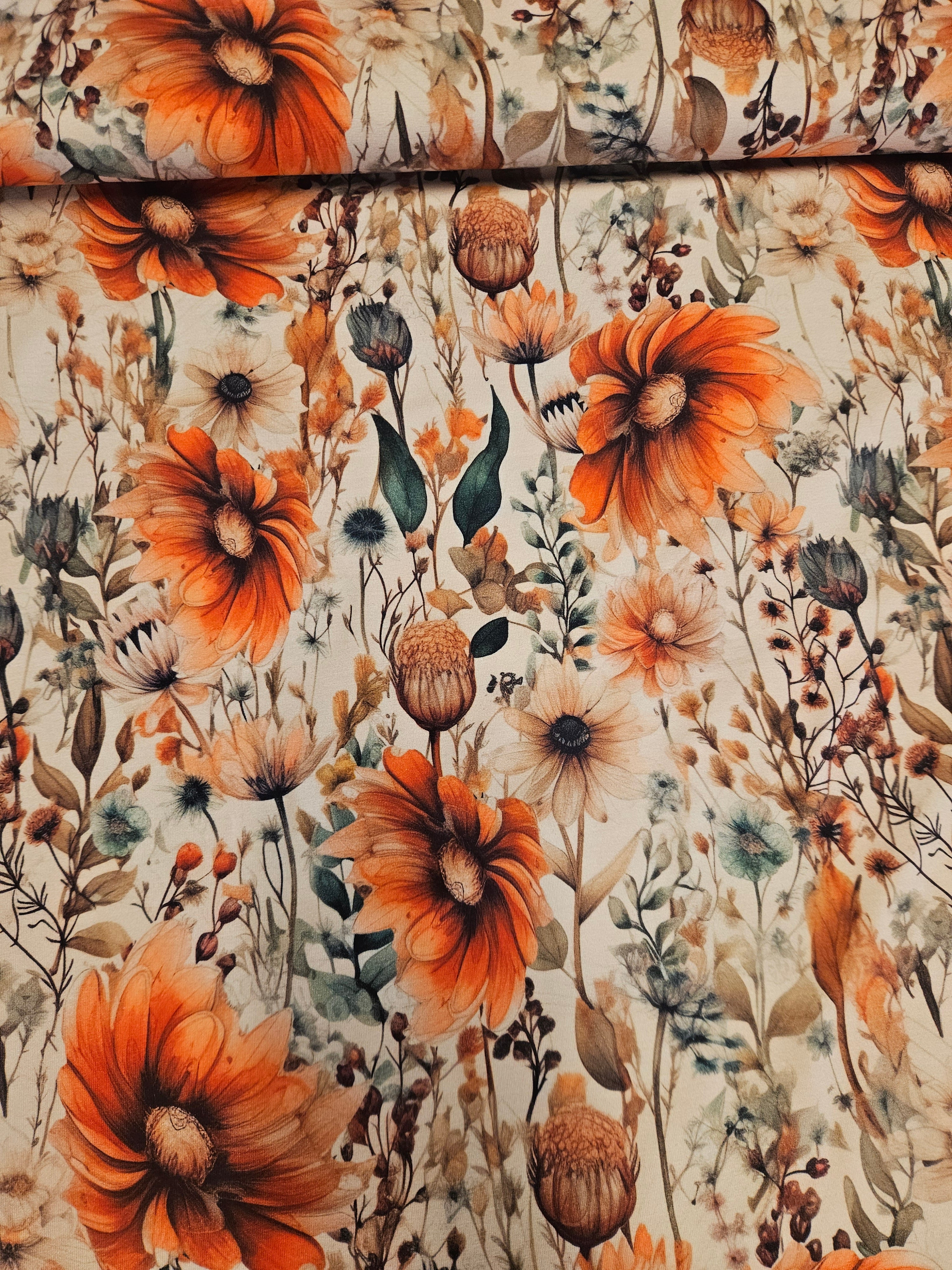 Avalana Jersey – Botanisch Bloemenprint