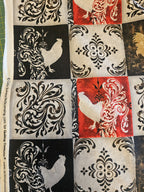 Quiltstof Hanen Blokken – per 10 cm