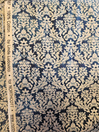 Damask Quilt Stof Blauw/Crème – Northcott