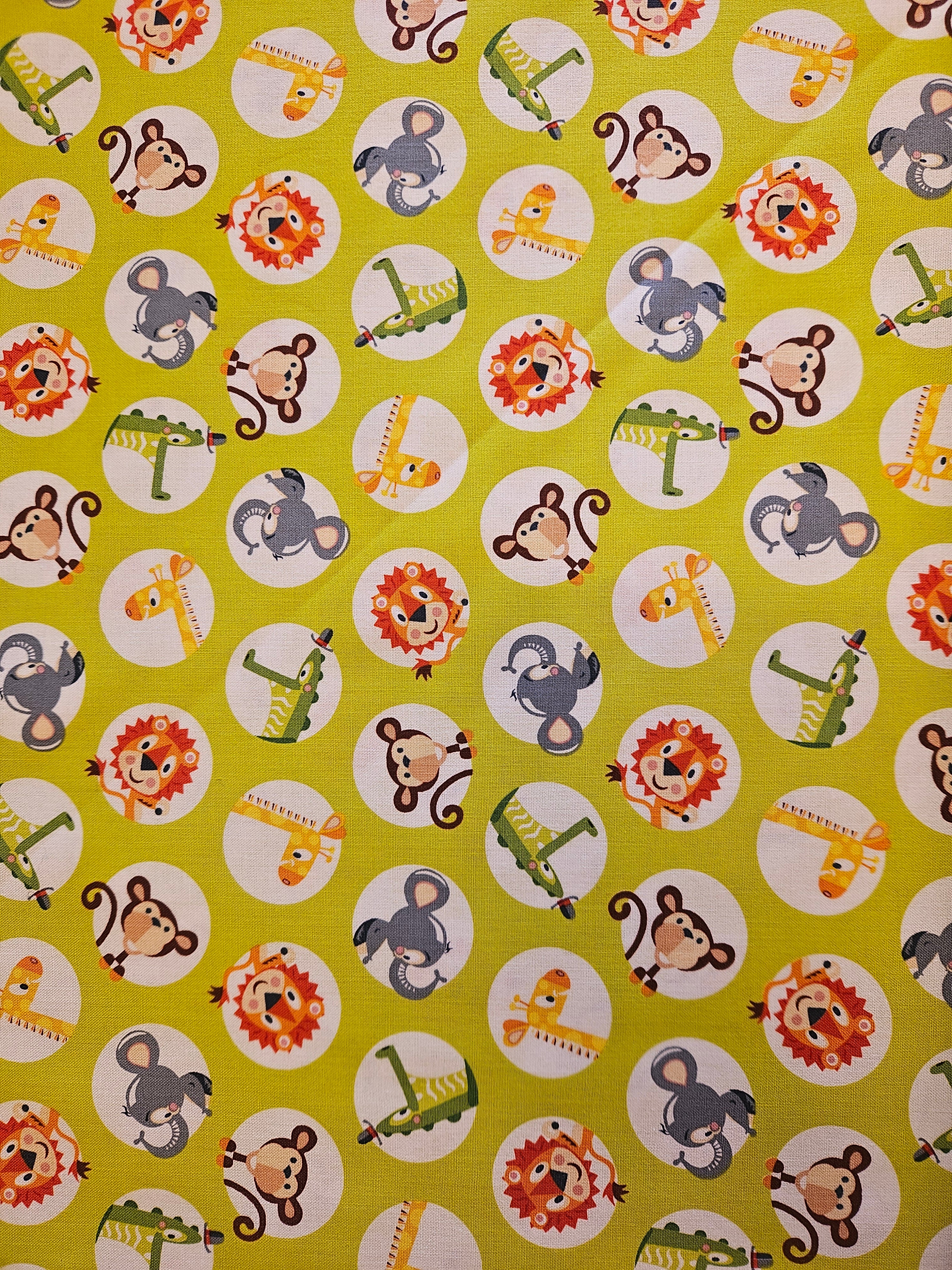 Quiltstof Safari Drive Groen