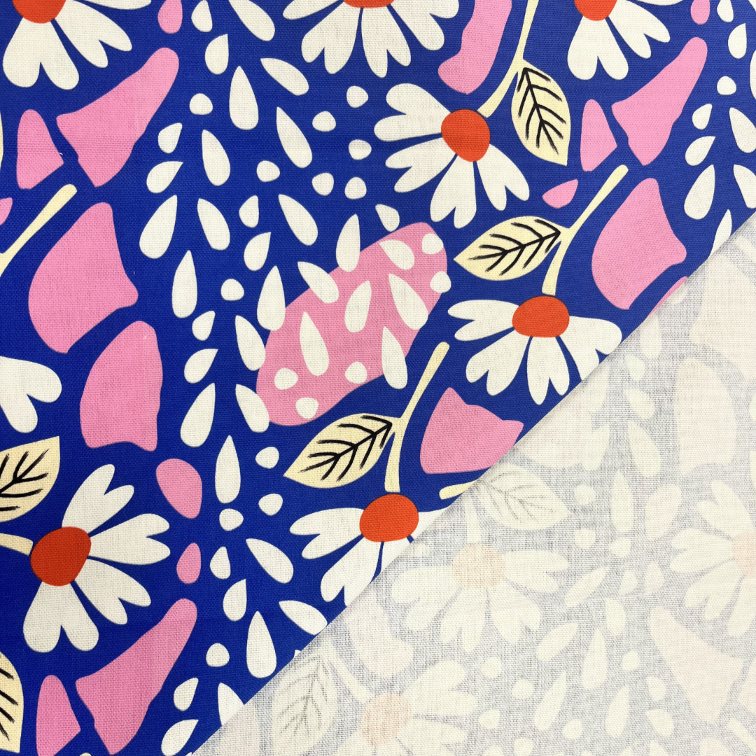 Karina+Kind Canvas Bloemenprint | Per 50 cm