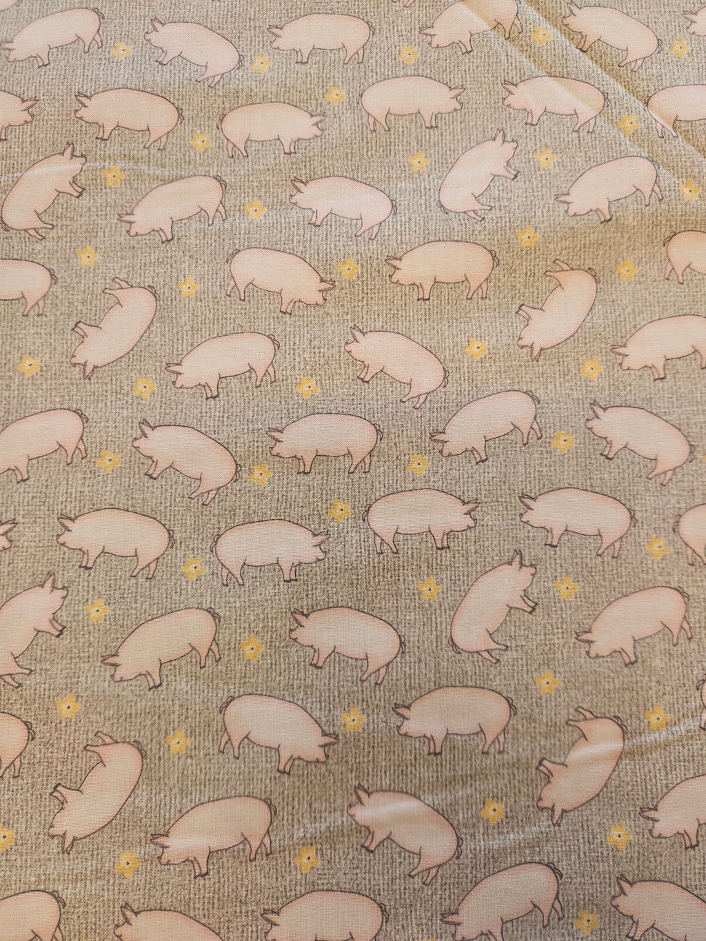 Quiltstof Farm Fresh – Varkens | Benartex (per 10 cm)